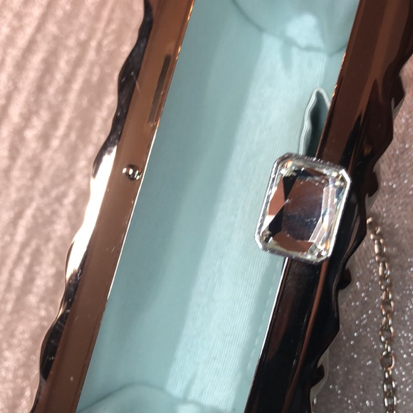 CHARMING CHARLIE RSVP Quilted Metal Evening Clutch - Picture 10 of 12